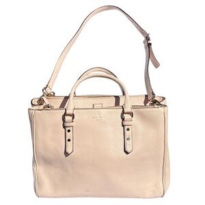 Kate Spade New York Mulberry Street Leighann Large Satchel Rose Smoke Crossbody